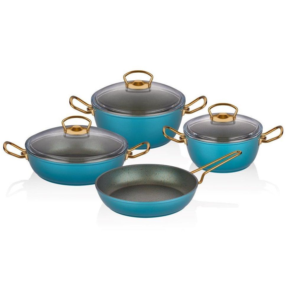 kadoland-Neva Mentol Plus 7 Parca Granit Set - N2806