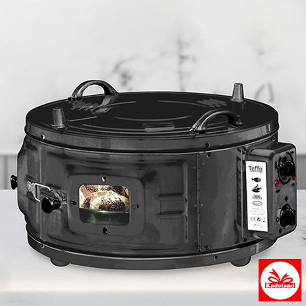 kadoland-eindhoven-Termostatli-Tepsili-Elektrikli-42-Litre-Siyah-Davul-Firin