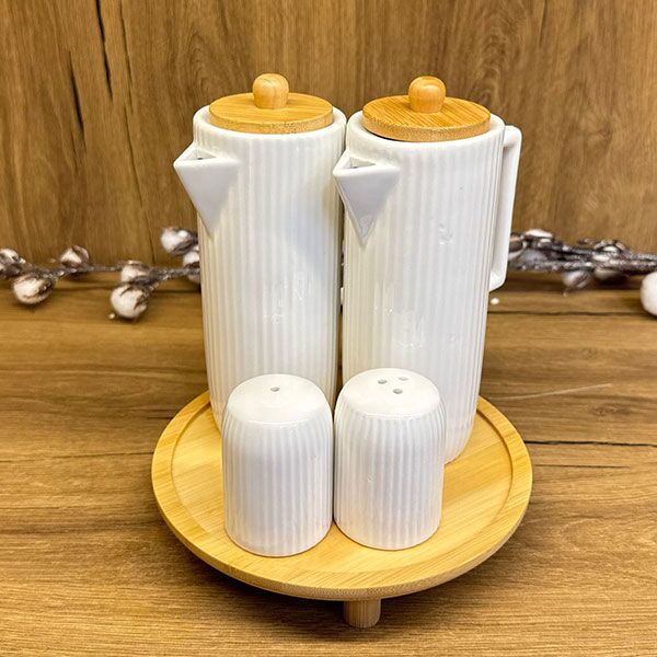 kadoland-eindhoven-Ripple-Bavary-Porselen-Oil-and-Salt-Set---7-Pcs